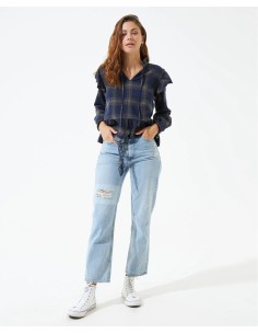 Jean Straight tono claro para mujer