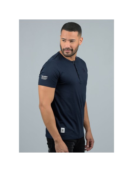 Camiseta Cuello Redondo con Botones