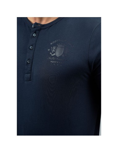 Camiseta Cuello Redondo con Botones